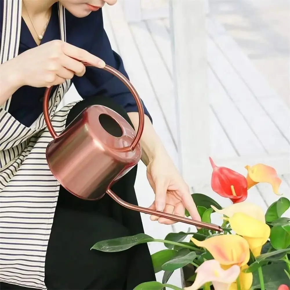 1.3L Stainless Steel Watering Can - Image 3