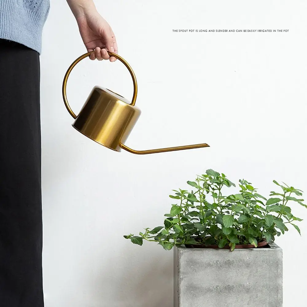 1.3L Stainless Steel Watering Can - Image 4