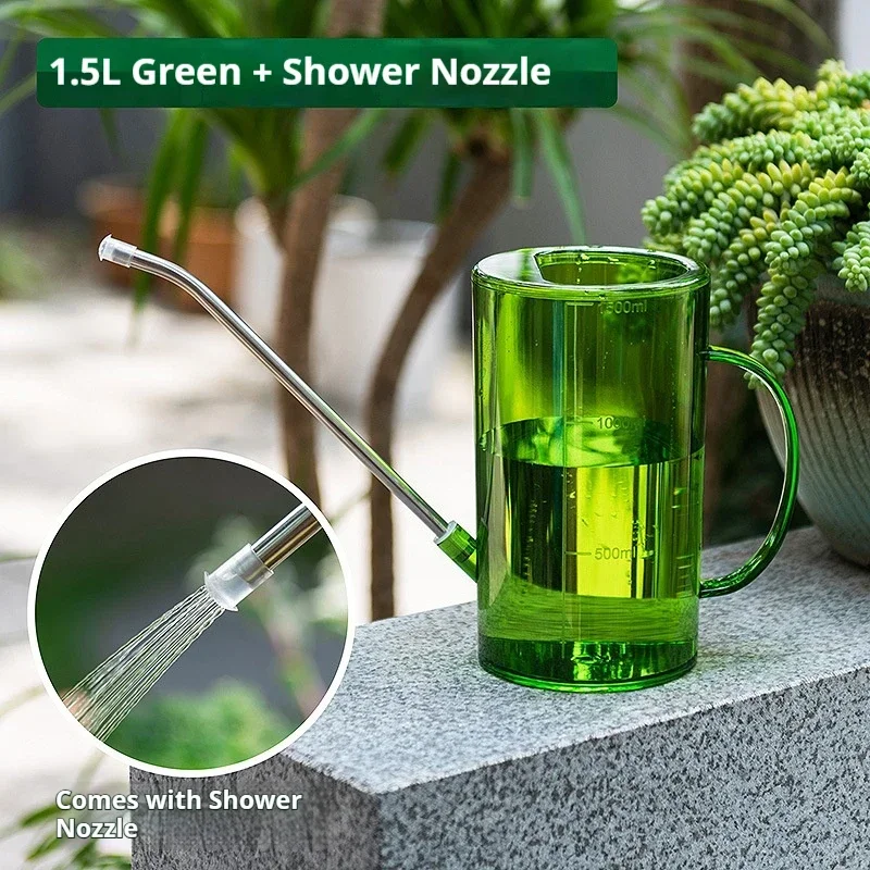 1.5L Transparent Nordic Watering Can - Image 3