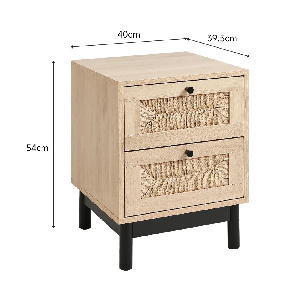 2-Drawer Woven Accent Cabinet - Image 6