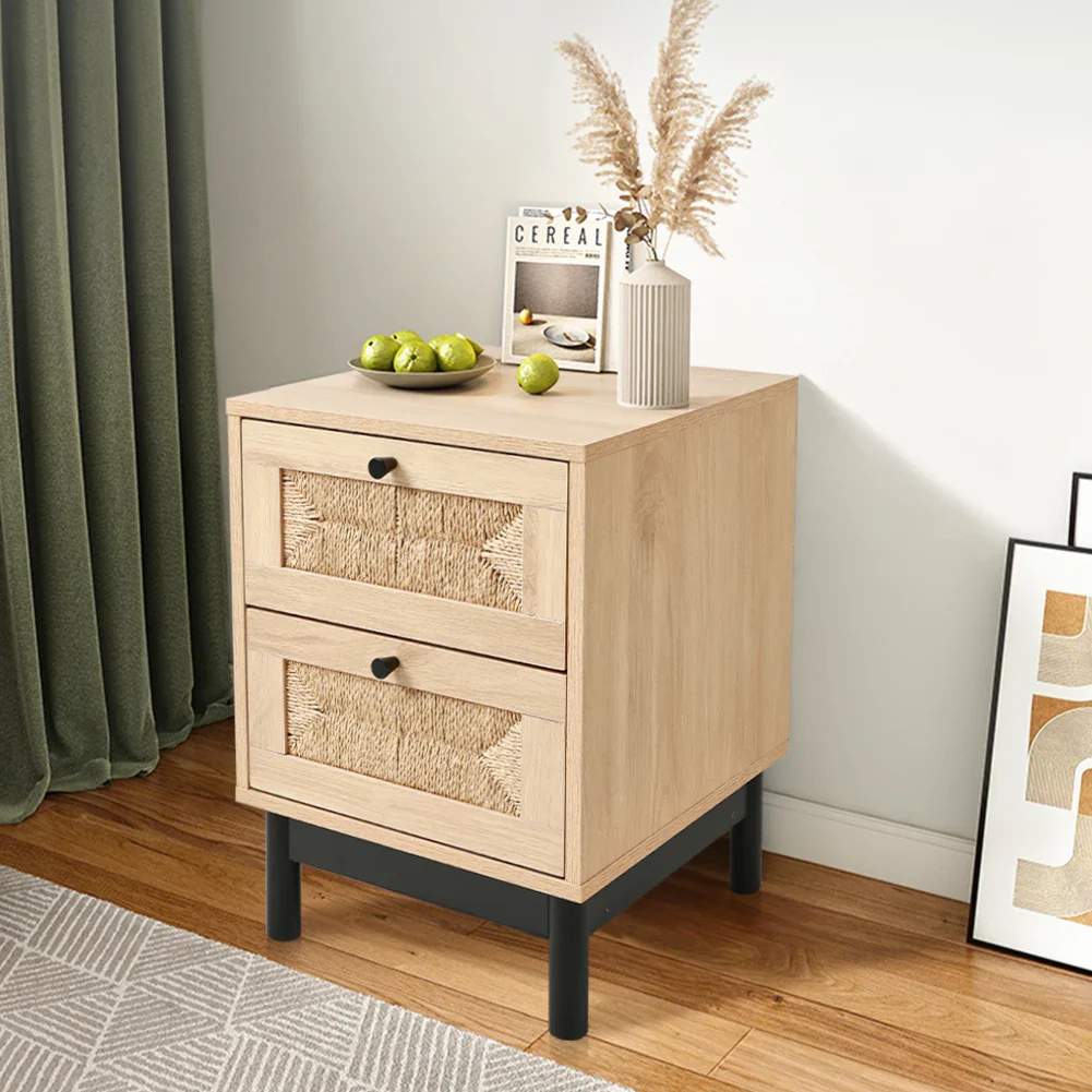 2-Drawer Woven Accent Cabinet - Image 7