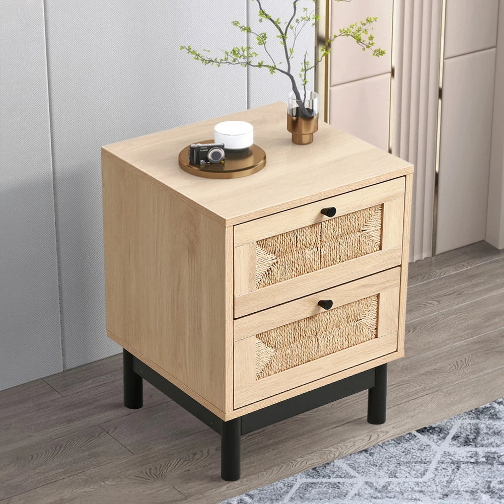 2-Drawer Woven Accent Cabinet - Image 8