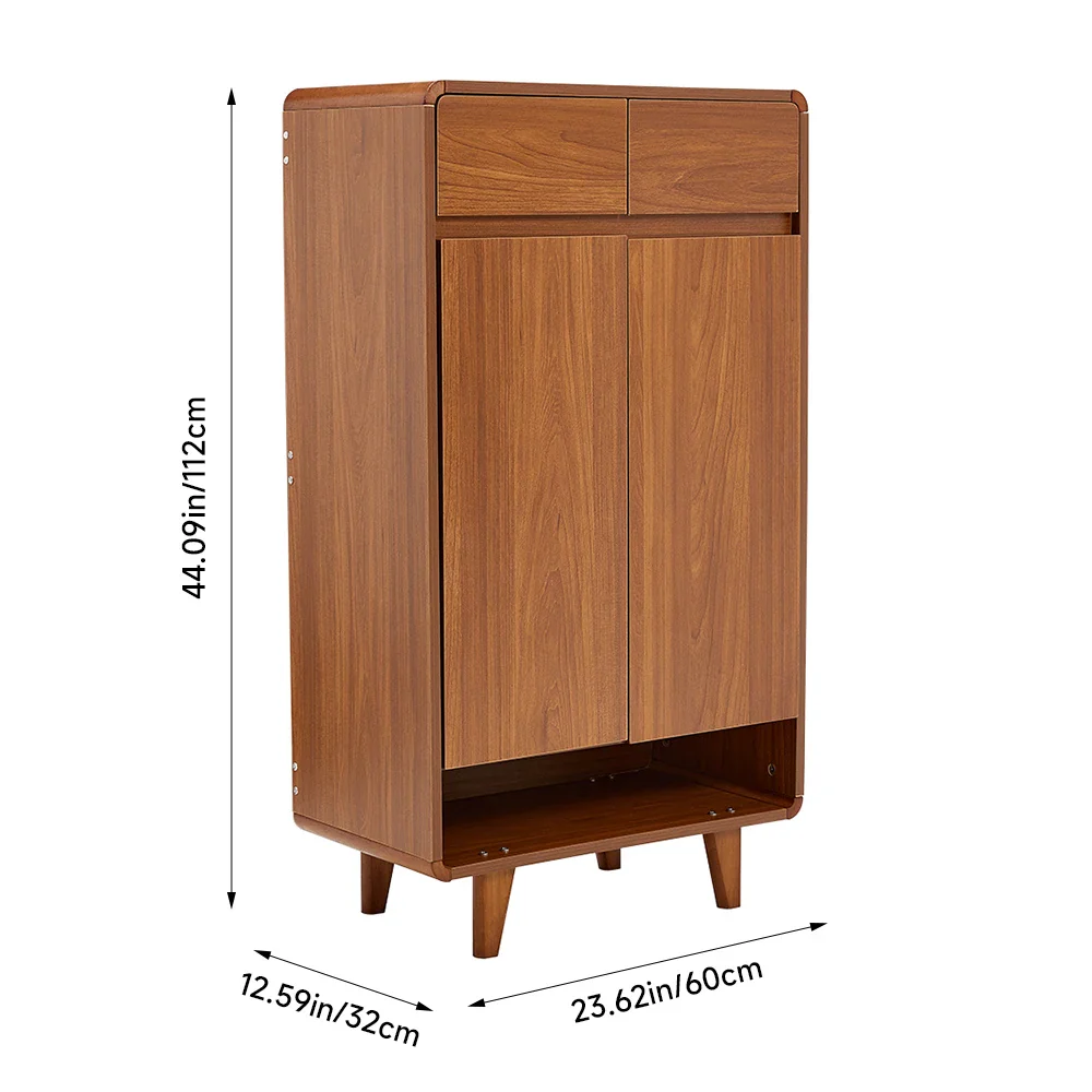 5-Tier Shoe Cabinet with Drawers - Image 5