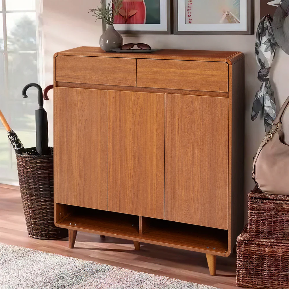 5-Tier Shoe Cabinet with Drawers - Image 8