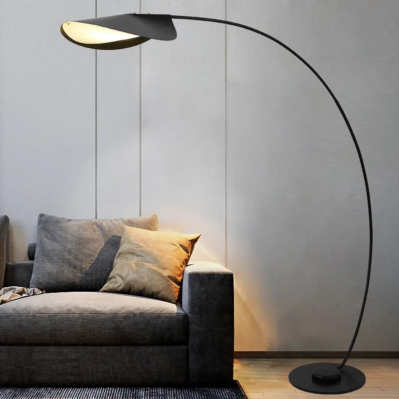 Black Parabolic Floor Lamp - Image 4