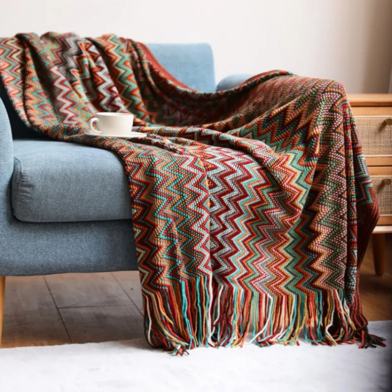 Bohemian Knit Blanket - Image 4