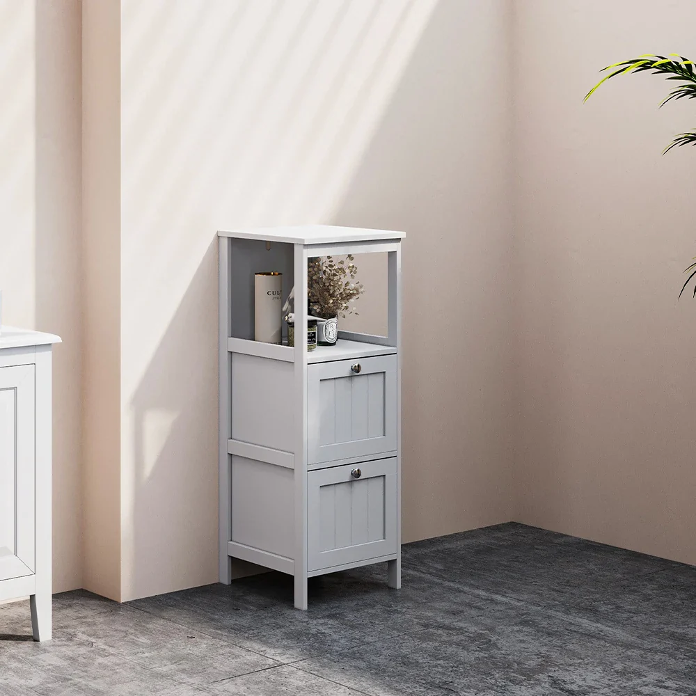 Compact Wooden Bathroom Cabinet - Image 5