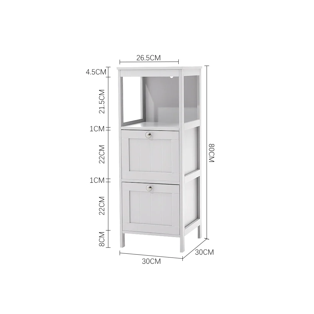 Compact Wooden Bathroom Cabinet - Image 7