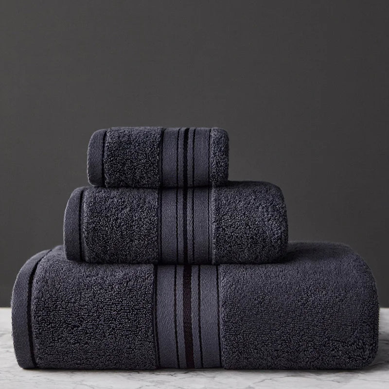 Egyptian Cotton Stripe Towel Set - Image 21