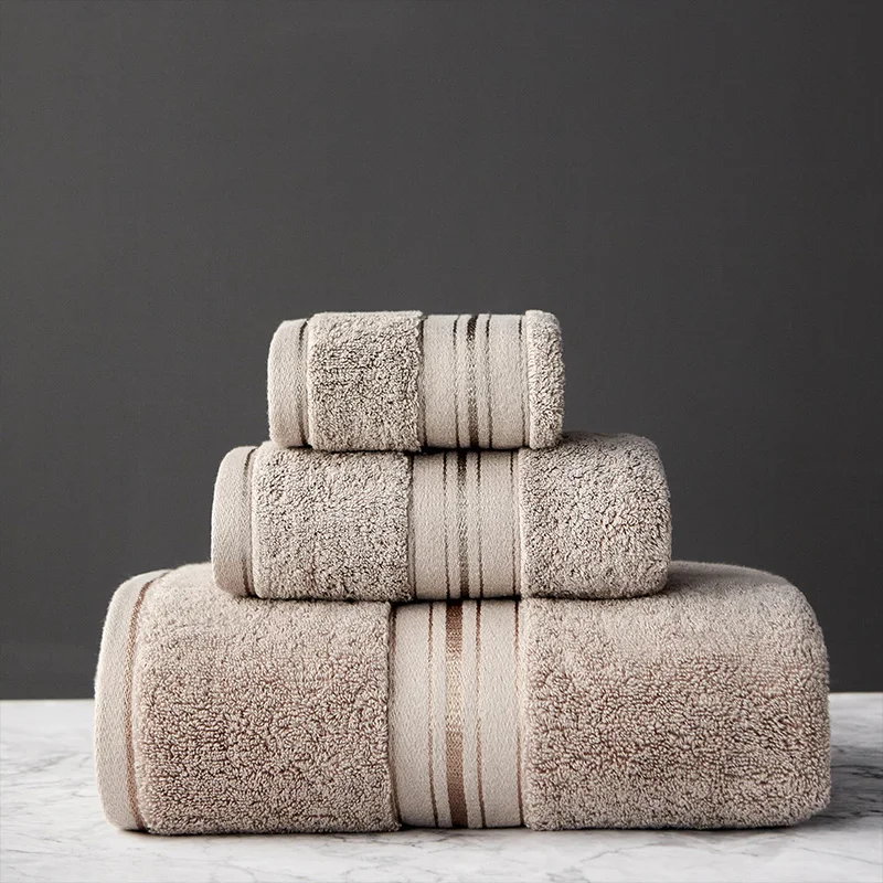 Egyptian Cotton Stripe Towel Set - Image 25