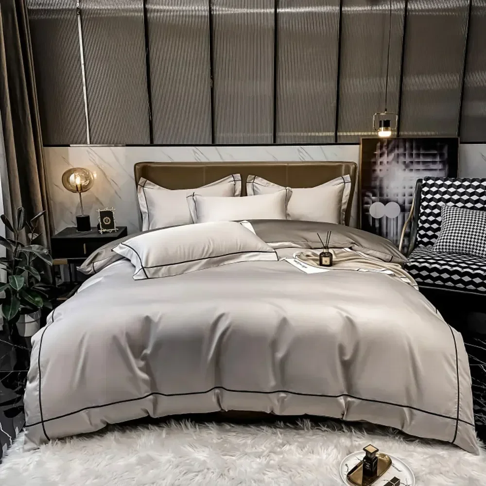 Solid Color Egyptian Cotton Bedding Sets - Image 6