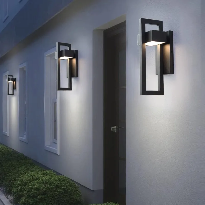 Geometric Outdoor Stainless Steel Wall Lamp - Image 5