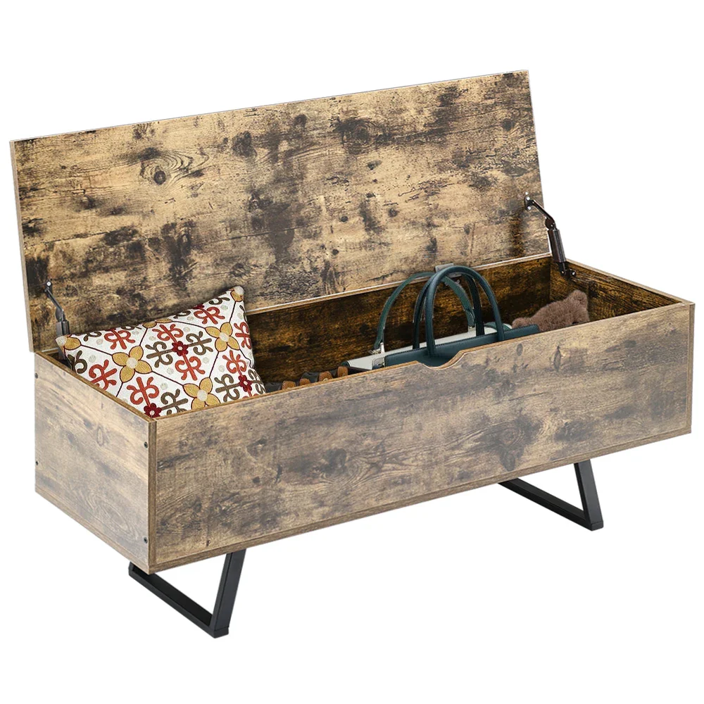 Industrial Flip-Top Storage Bench - Image 4