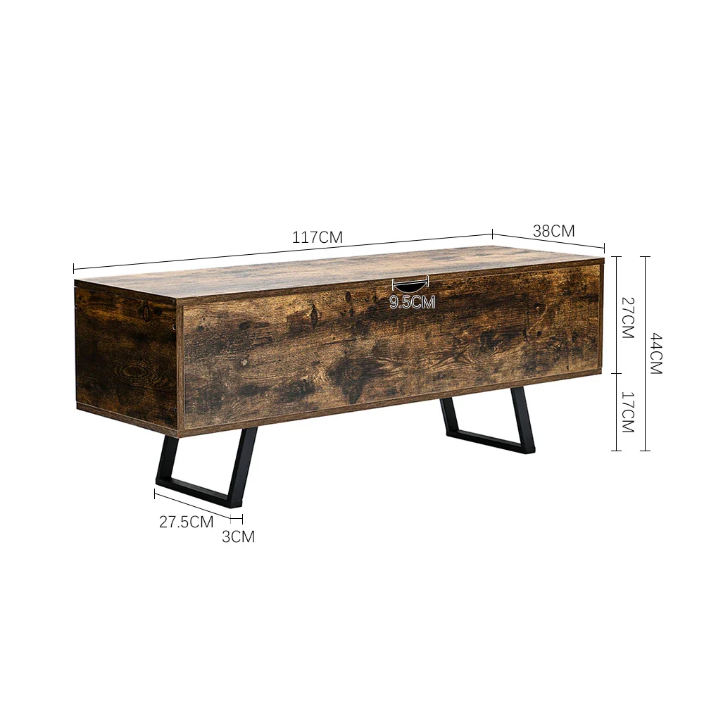 Industrial Flip-Top Storage Bench - Image 6