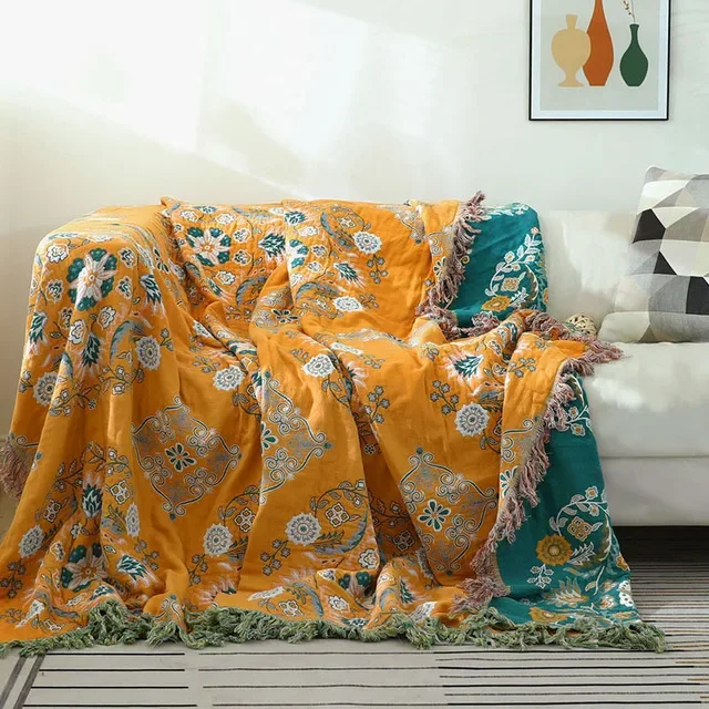 Japanese Cotton Throw Blanket - Image 6
