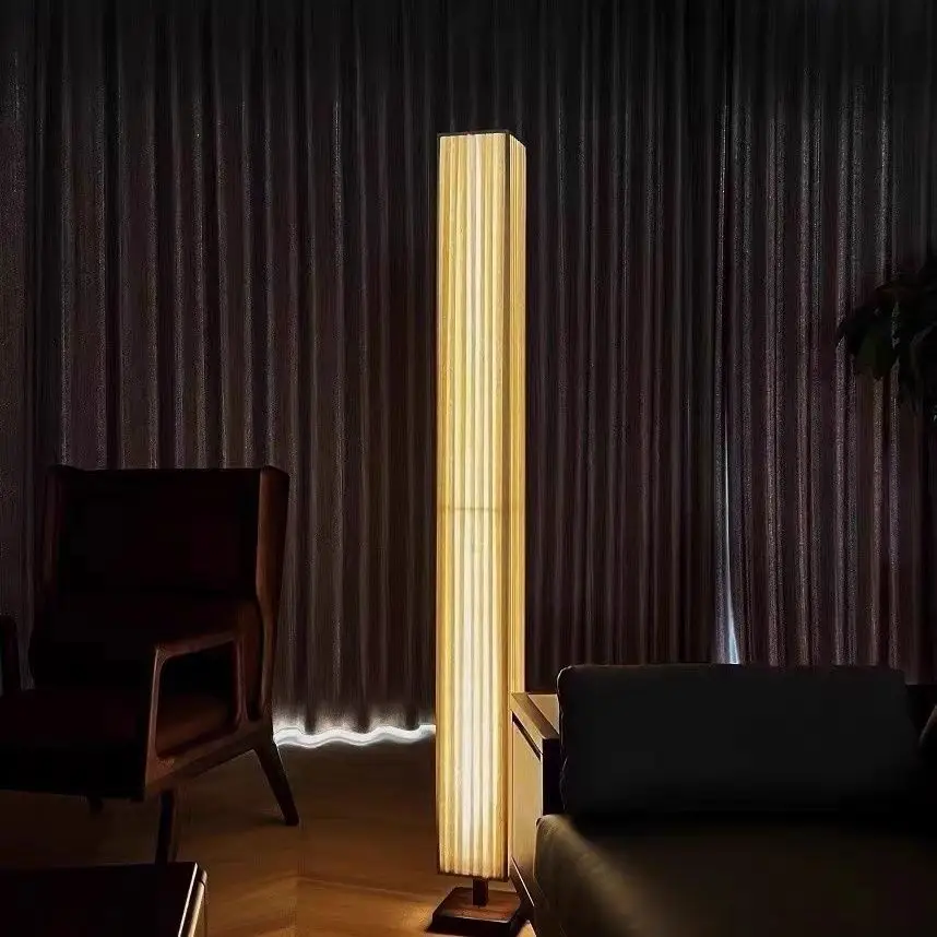 Japanese Wood Floor Lamp - Image 4