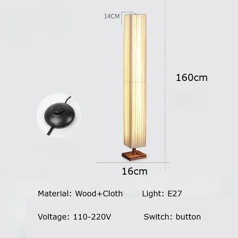 Japanese Wood Floor Lamp - Image 6