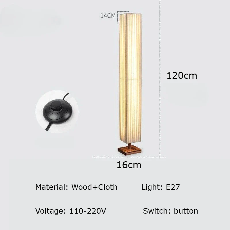 Japanese Wood Floor Lamp - Image 7