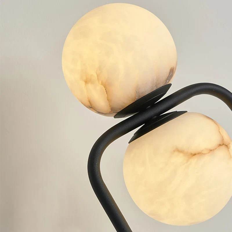 Marble Brass Minimalist Floor Lamp - Image 4