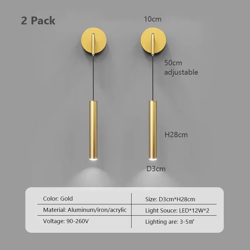 Modern Aluminum LED Wall Sconce - Image 10