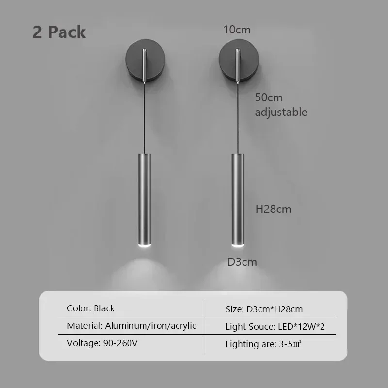 Modern Aluminum LED Wall Sconce - Image 9