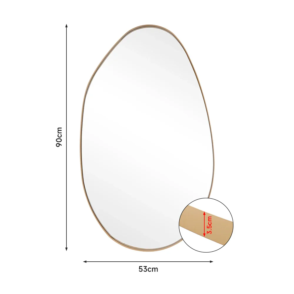 Modern Metal Wall Mirror - Image 6