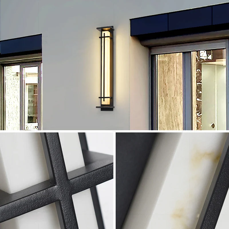 Modern Outdoor Stainless Steel Wall Lamp - Image 3