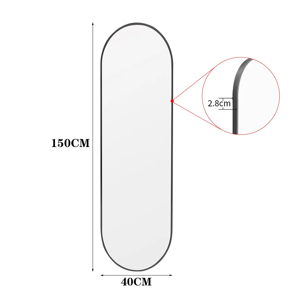 Modern Oval Wall Mirror - Image 6