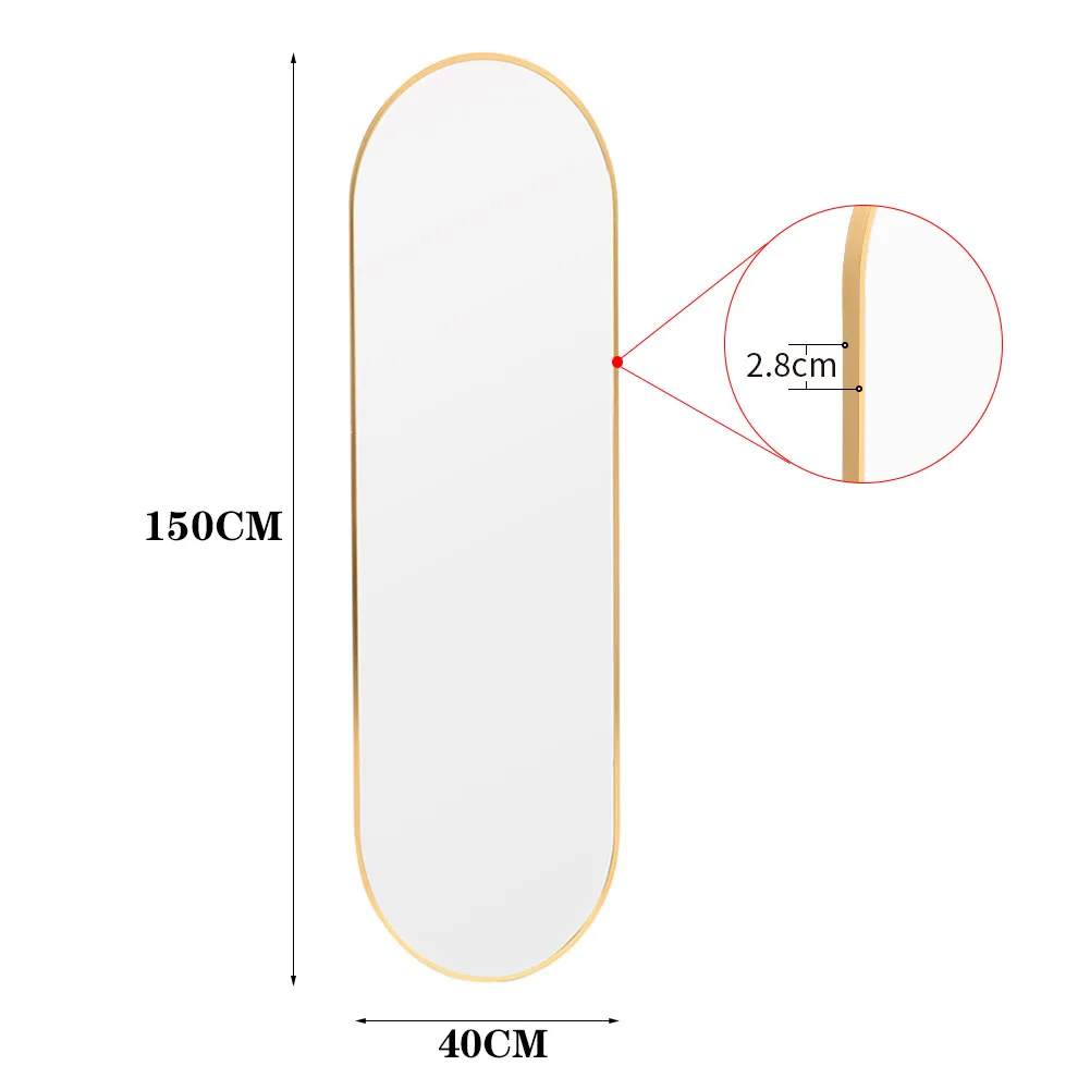 Modern Oval Wall Mirror - Image 7