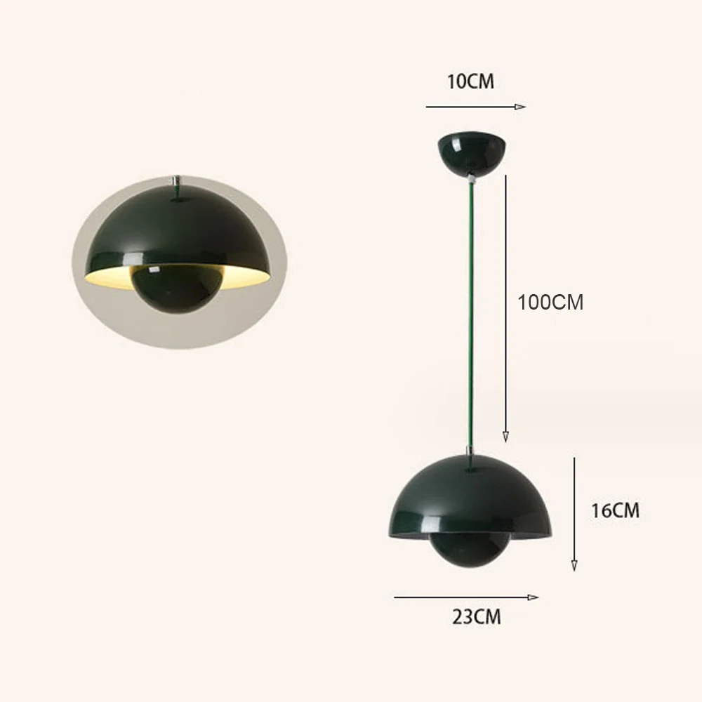 Modern Semicircular Pendant Light - Image 10