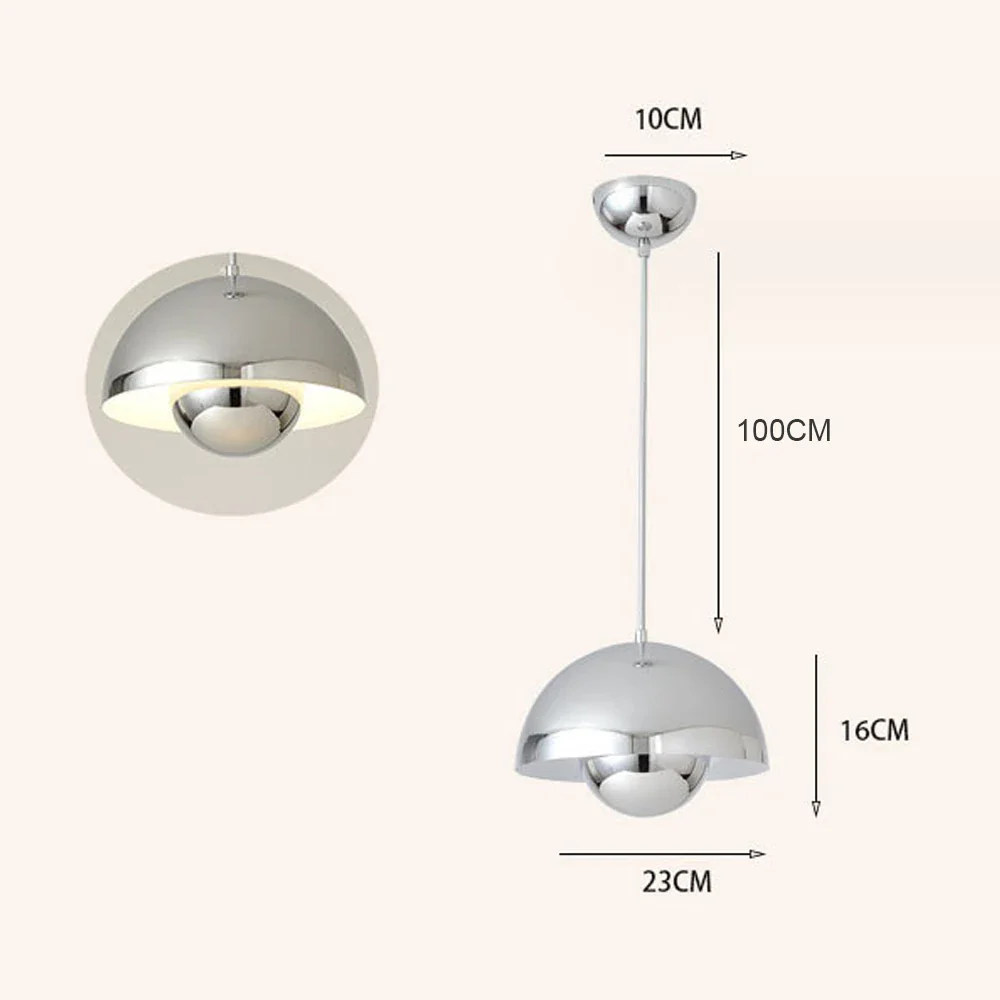 Modern Semicircular Pendant Light - Image 11