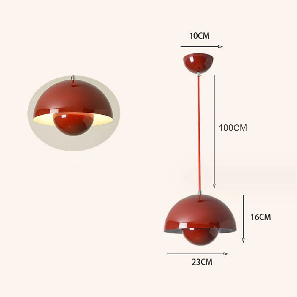 Modern Semicircular Pendant Light - Image 7