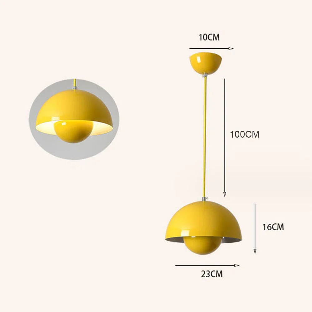 Modern Semicircular Pendant Light - Image 8