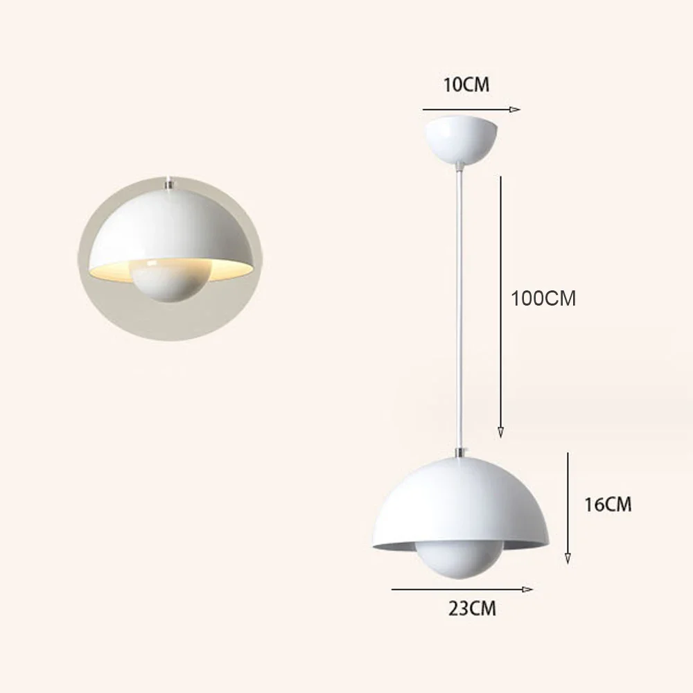 Modern Semicircular Pendant Light - Image 9