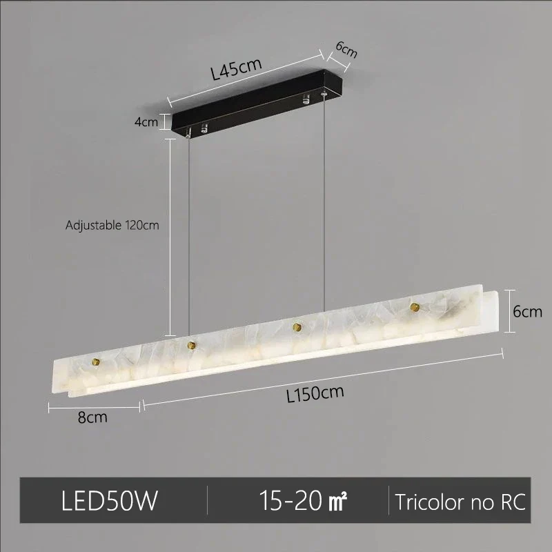 Natural Marble Linear Pendant Light - Image 10