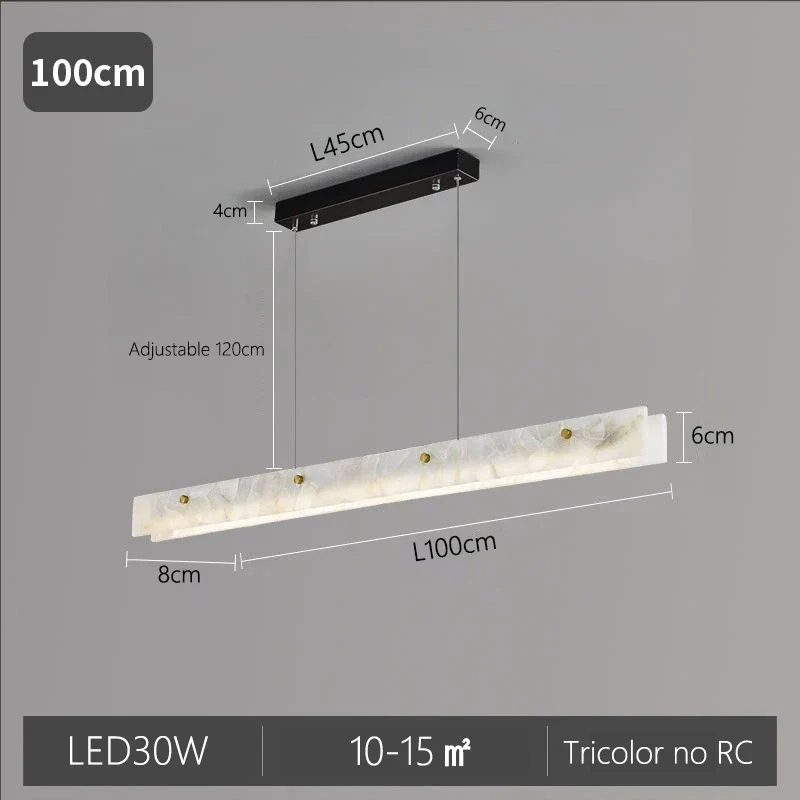 Natural Marble Linear Pendant Light - Image 11