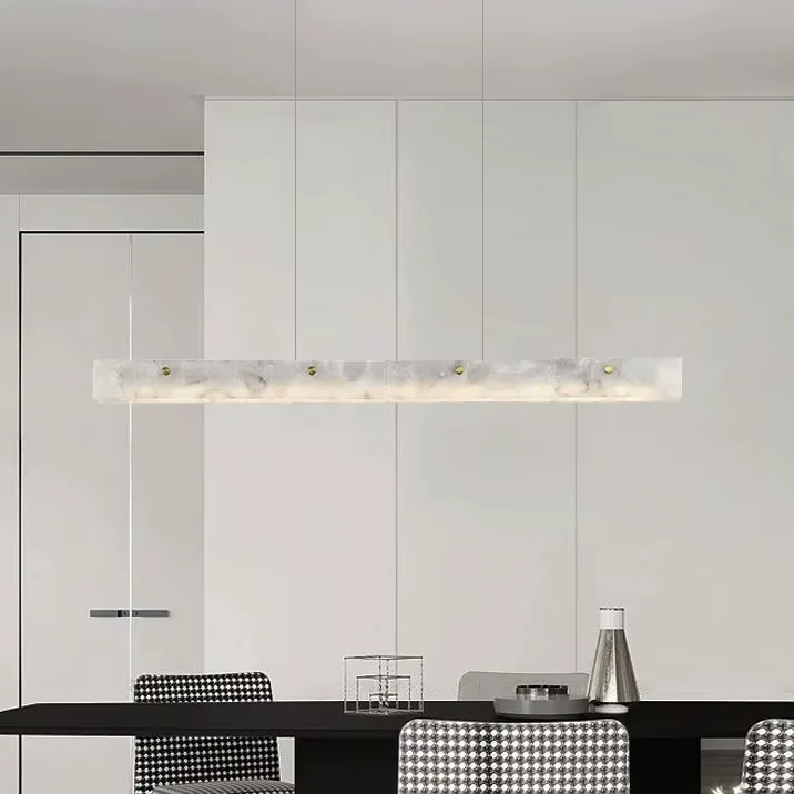 Natural Marble Linear Pendant Light - Image 4