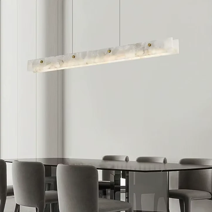 Natural Marble Linear Pendant Light - Image 5