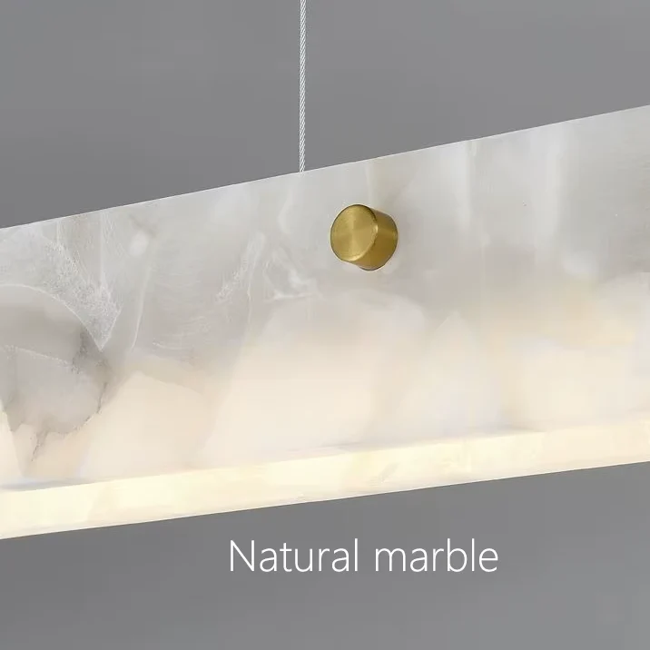 Natural Marble Linear Pendant Light - Image 6