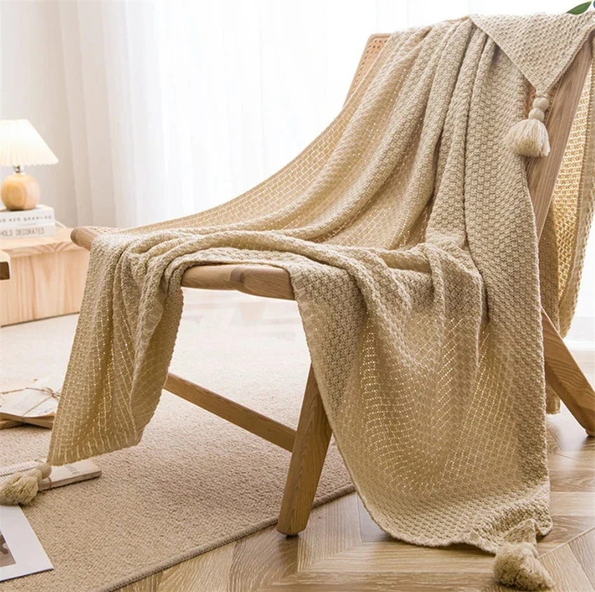 Nordic Chunky Knit Throw Blanket - Image 3