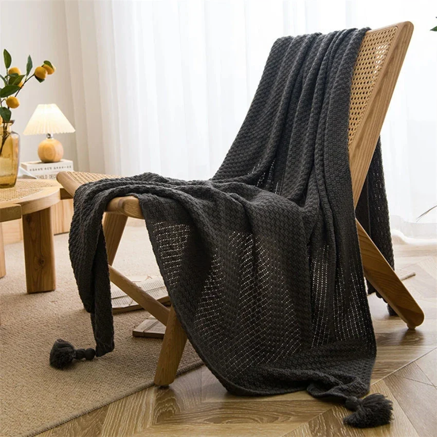 Nordic Chunky Knit Throw Blanket - Image 4