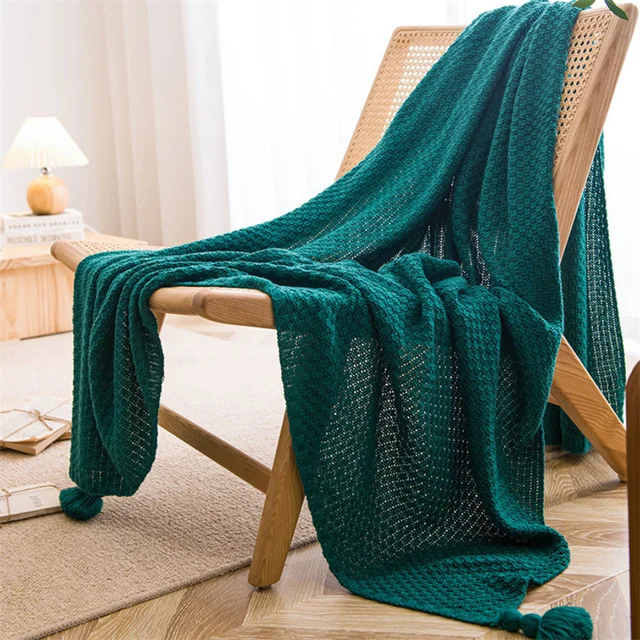 Nordic Chunky Knit Throw Blanket - Image 8