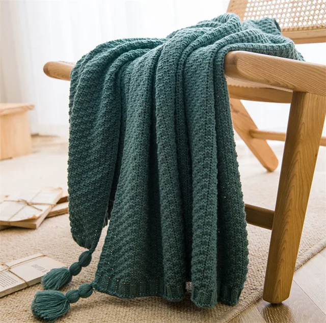 Nordic Chunky Knit Throw Blanket - Image 9