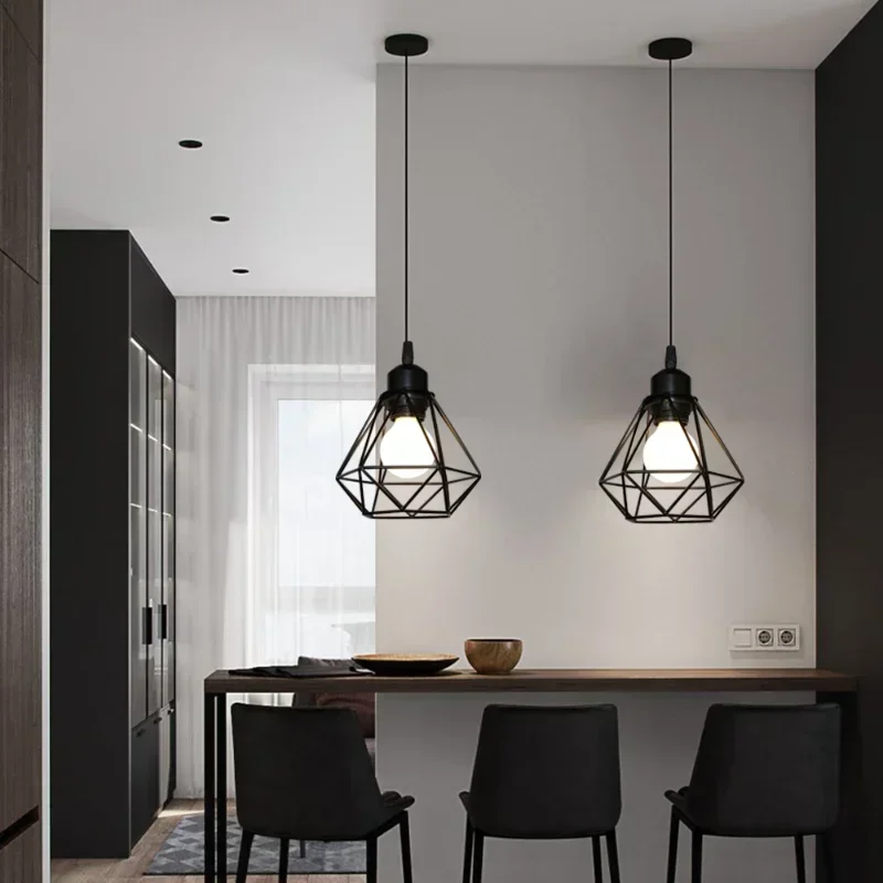 Nordic Single Head Iron Pendant Light - Image 4