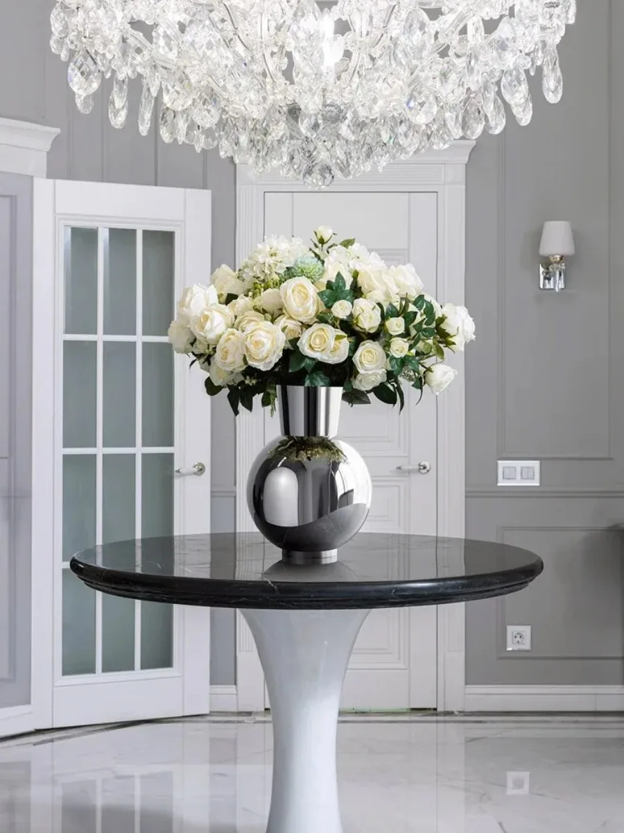 Nordic Stainless Steel Table Vase - Image 3