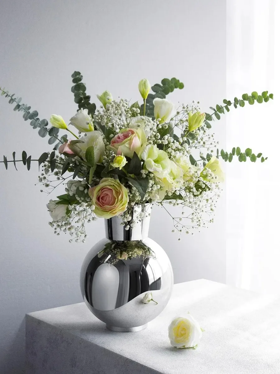 Nordic Stainless Steel Table Vase - Image 4