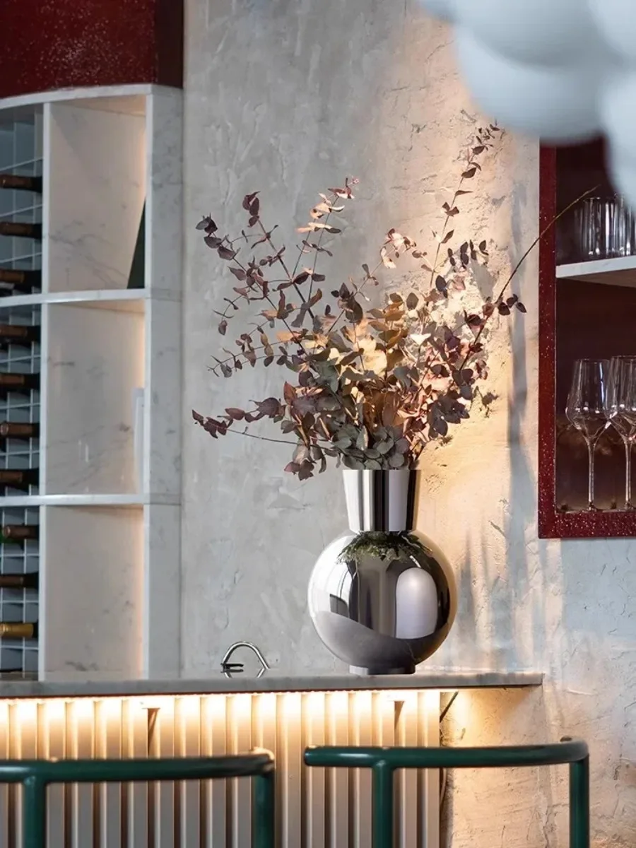 Nordic Stainless Steel Table Vase - Image 5