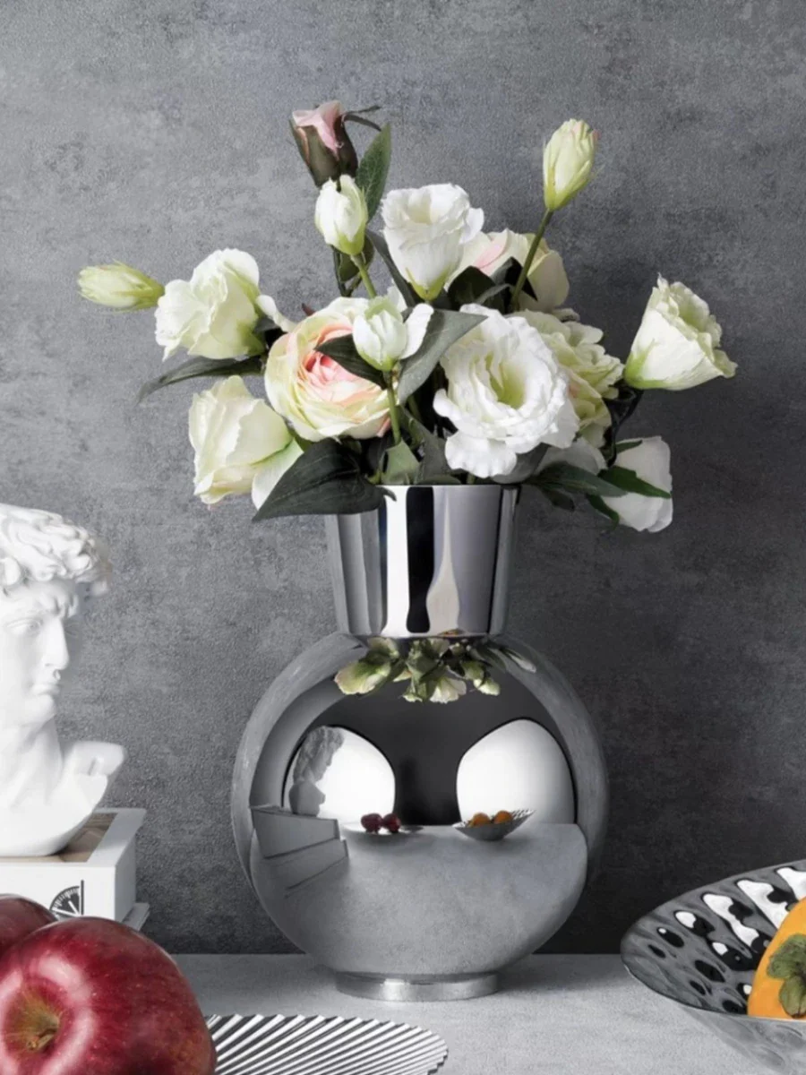 Nordic Stainless Steel Table Vase - Image 6