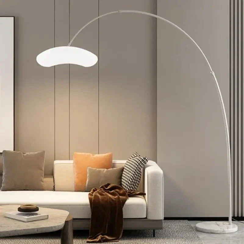 Postmodern Angling Marble Floor Lamp - Image 4