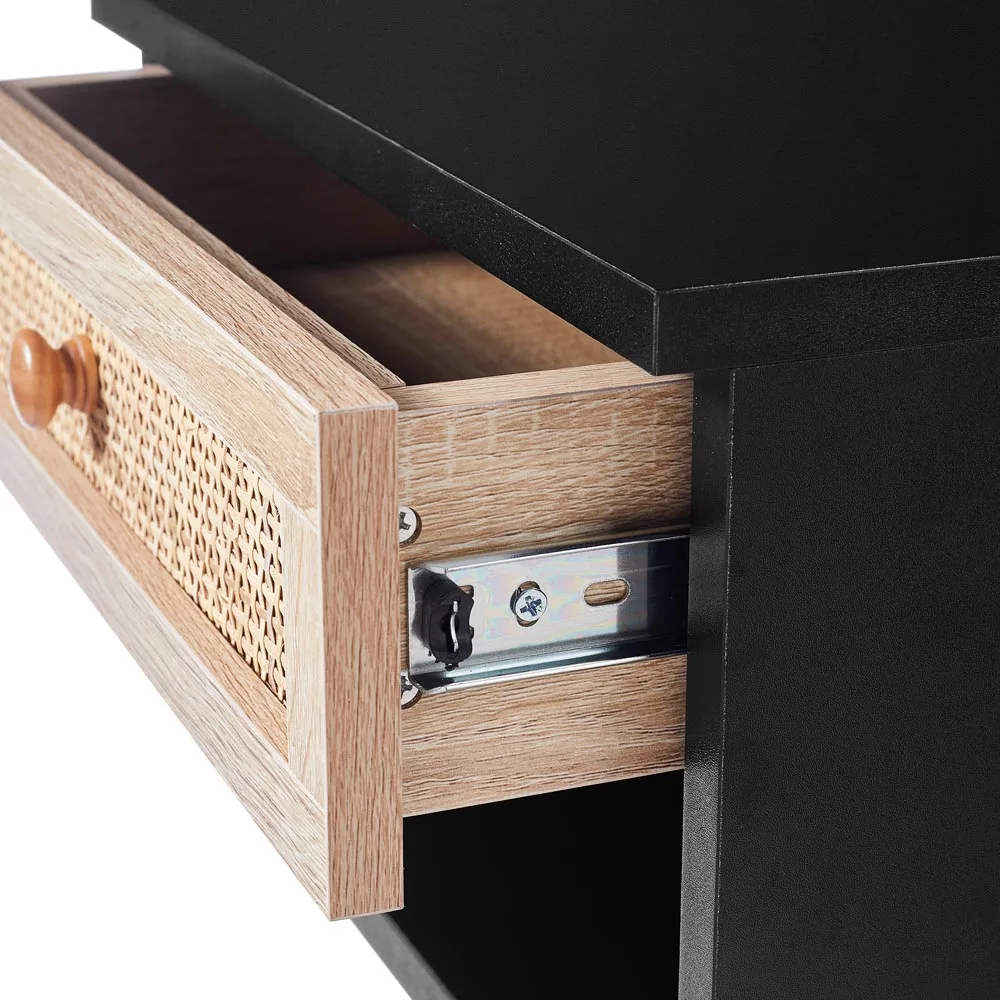 Rattan Floating Bedside Cabinet - Image 7